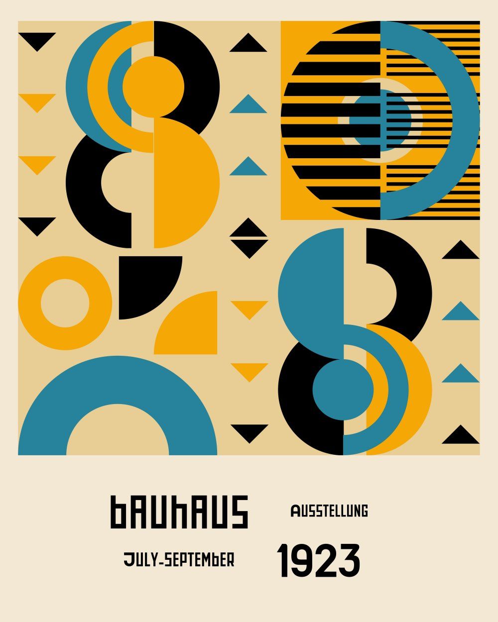 Konten Poster Bauhaus 1923