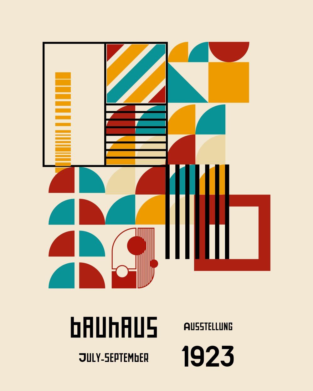 Konten Poster Bauhaus 1923