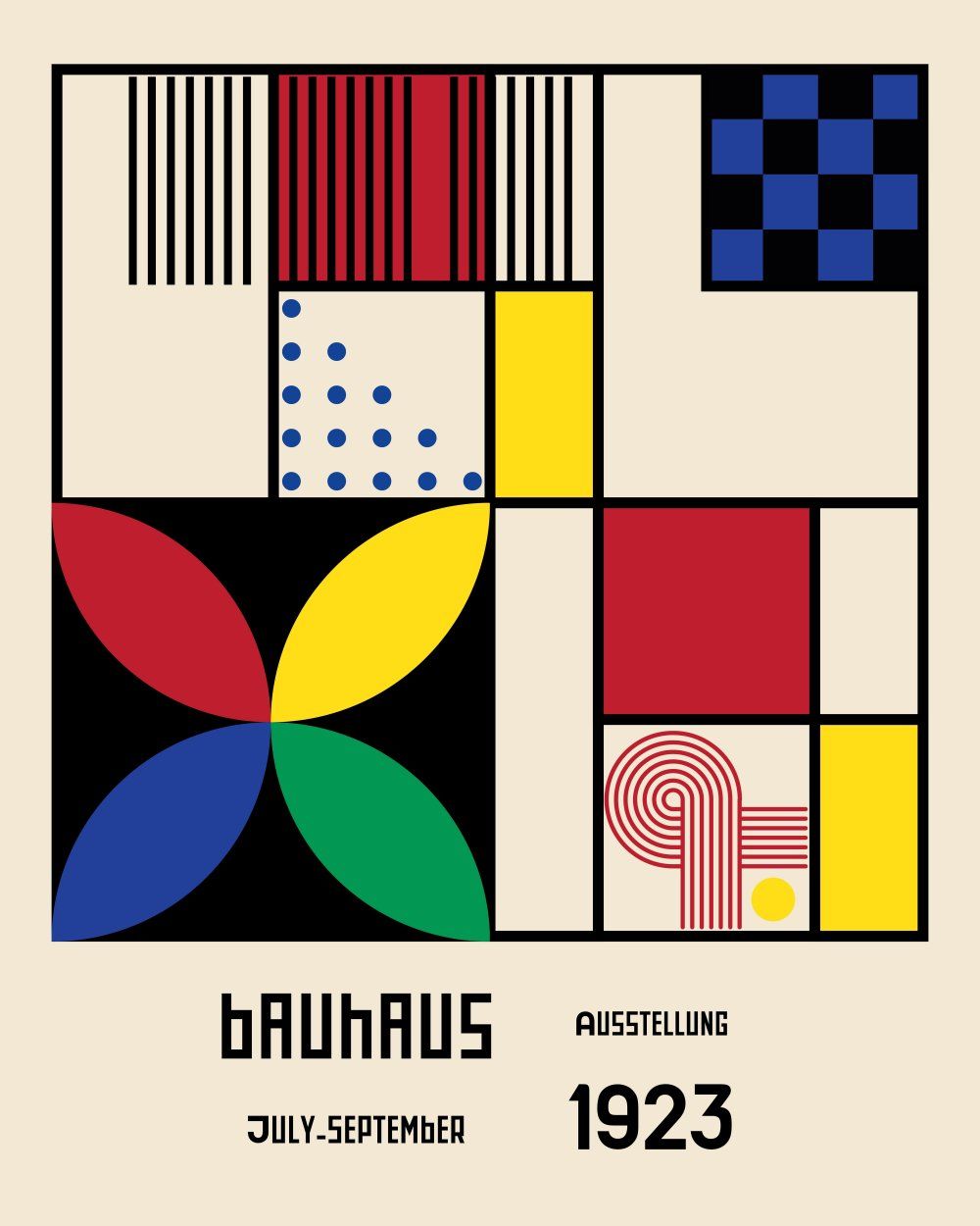 Konten Poster Bauhaus 1923