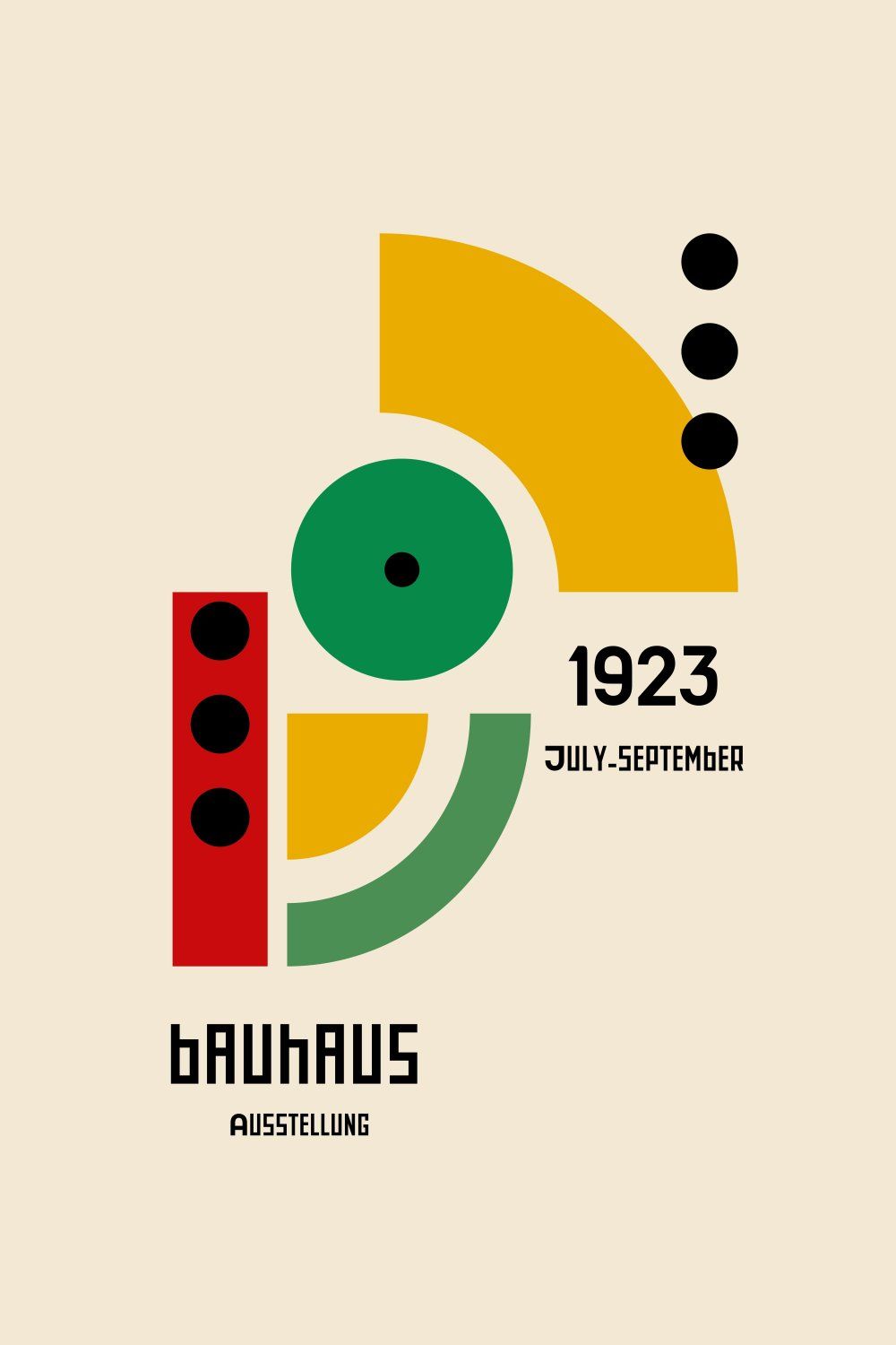 Konten Poster Bauhaus 1923