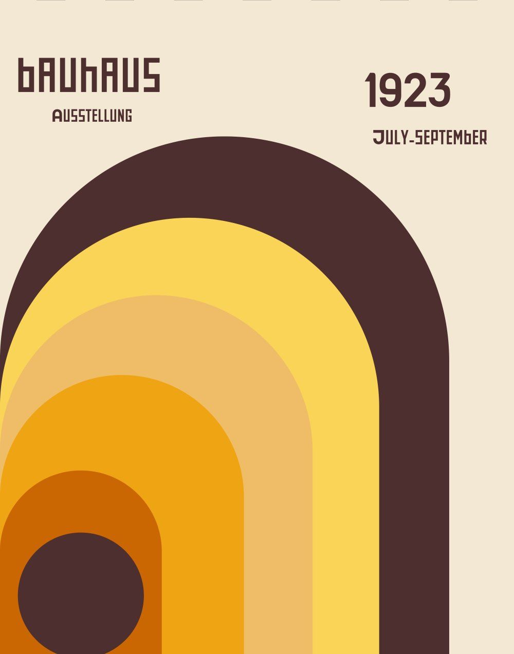 Konten Poster Bauhaus 1923