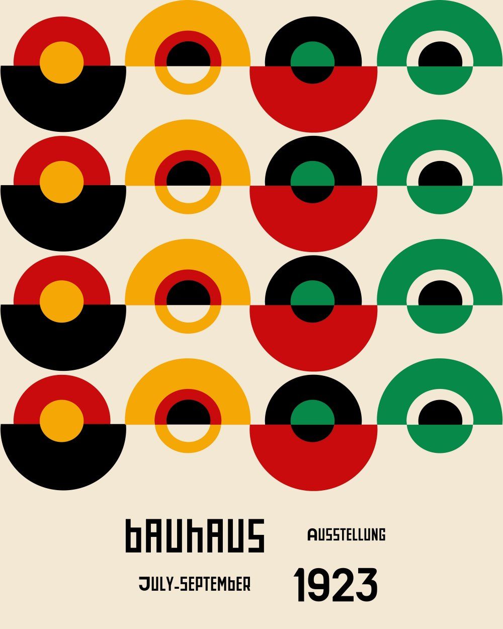 Konten Poster Bauhaus 1923