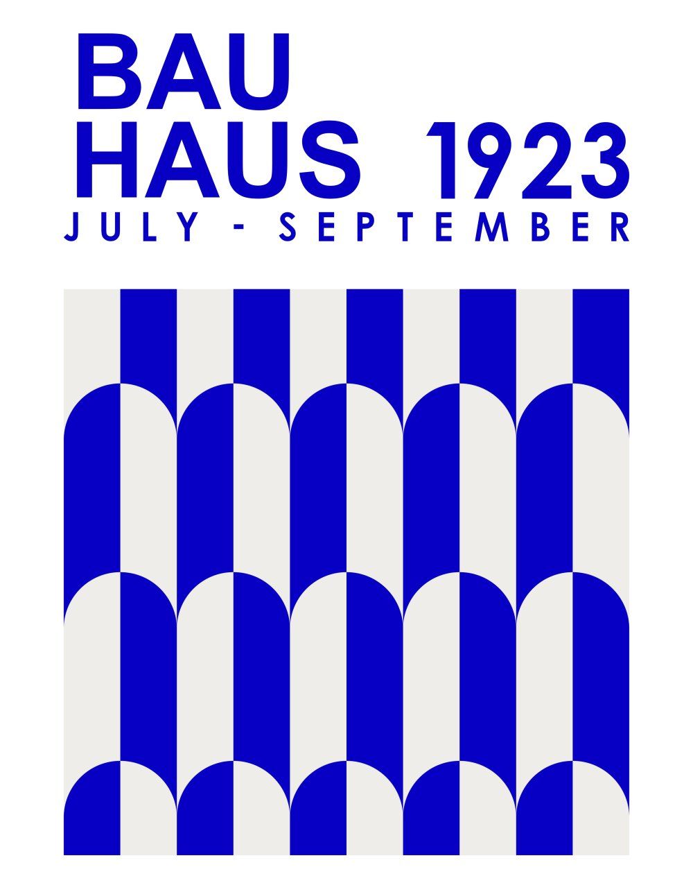 Konten Poster Bauhaus 1923