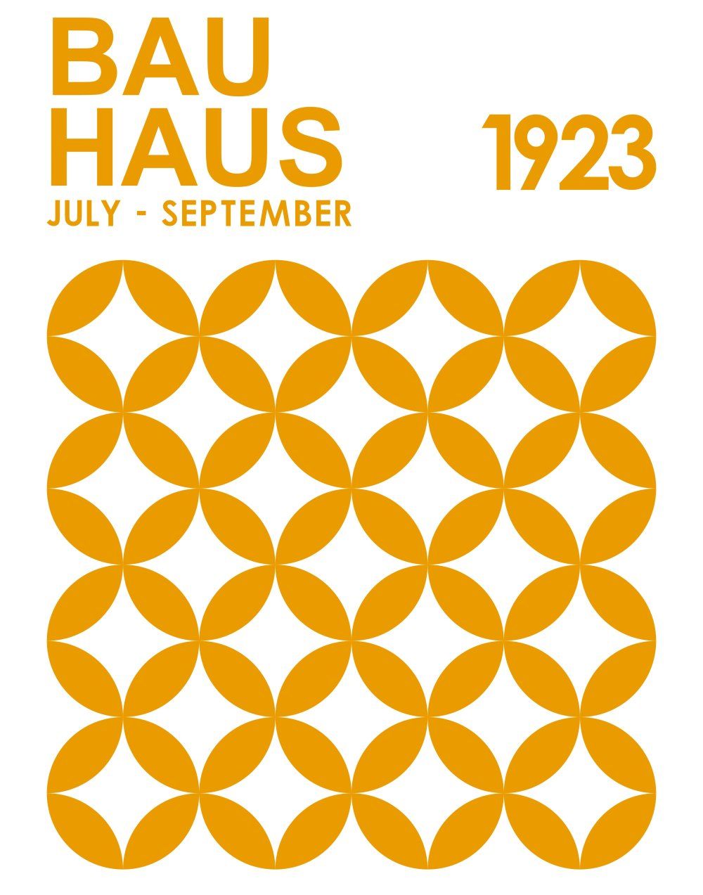Konten Poster Bauhaus 1923