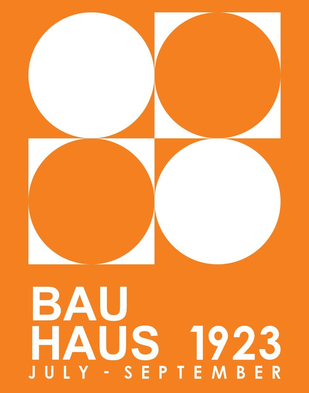 Konten Poster Bauhaus 1923 Juli