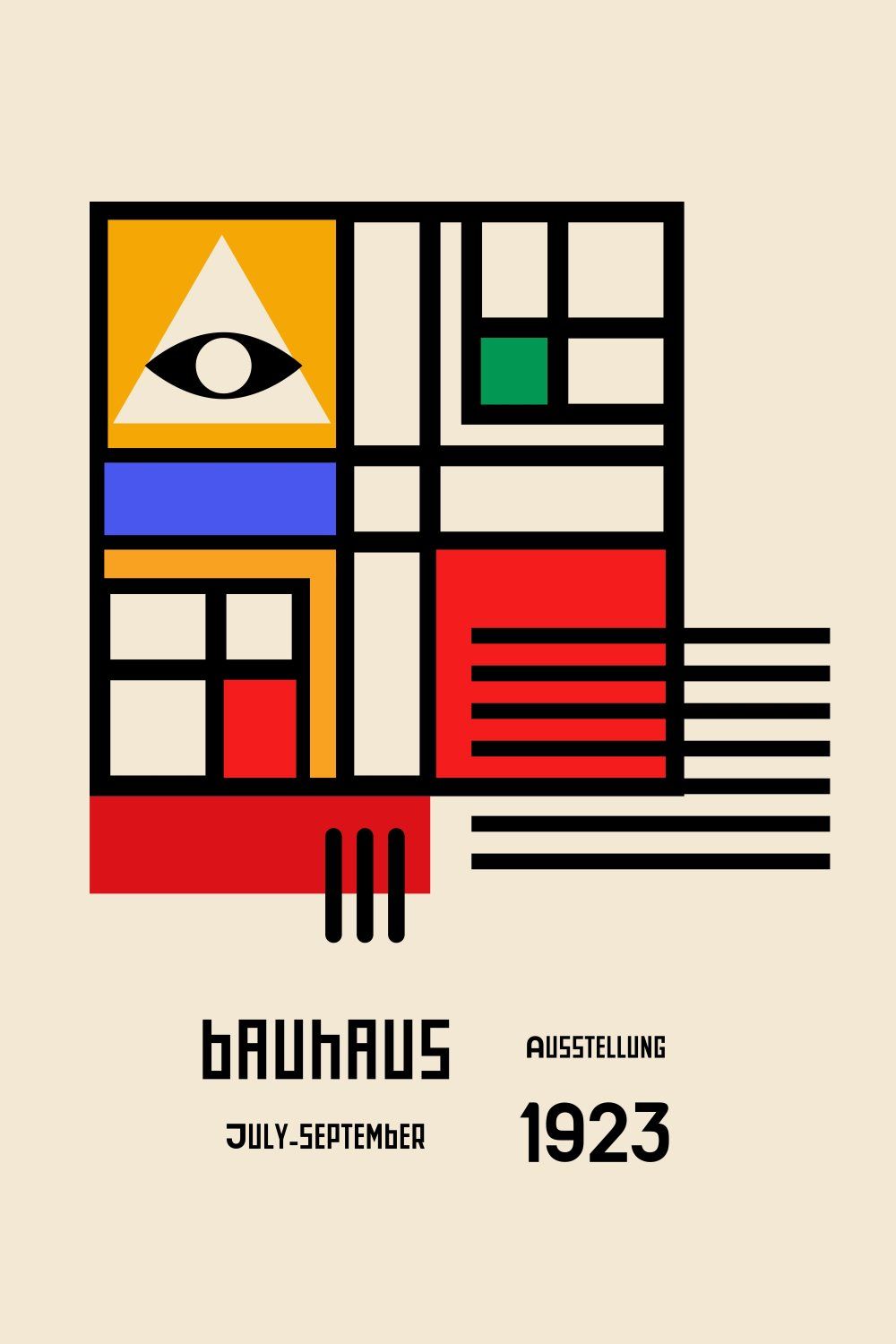 Konten Poster Bauhaus 1933