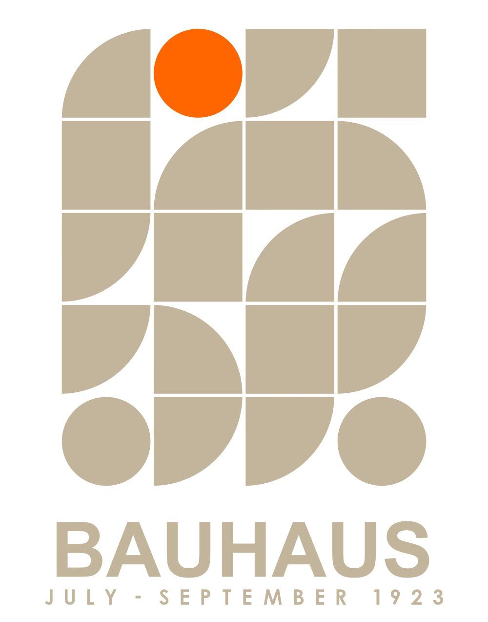 Konten Poster Bauhaus Art Exhibition