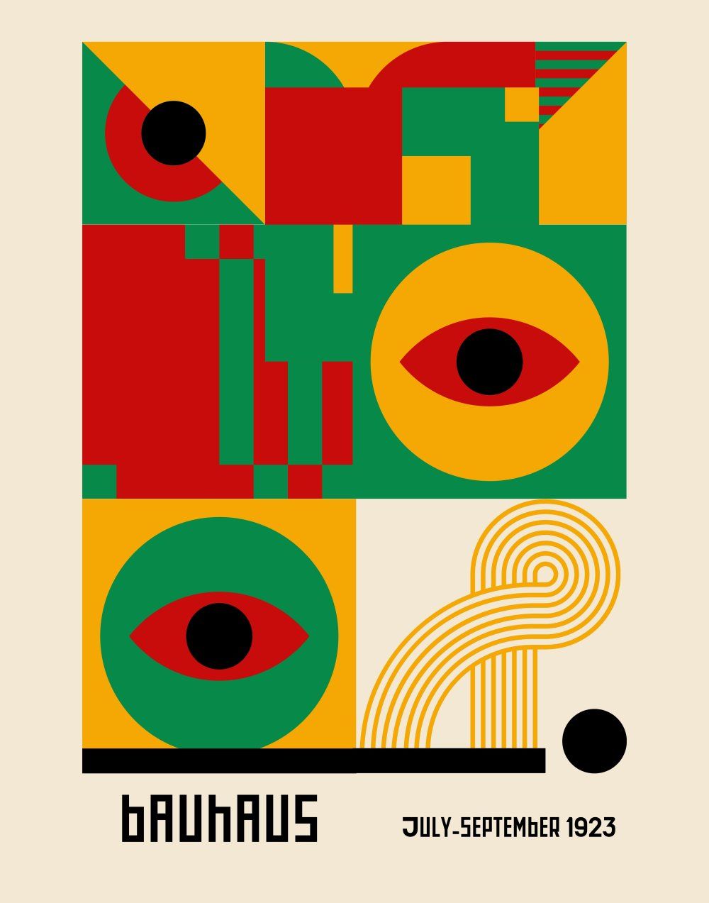 Konten Poster Bauhaus Collection 11X14 Inch