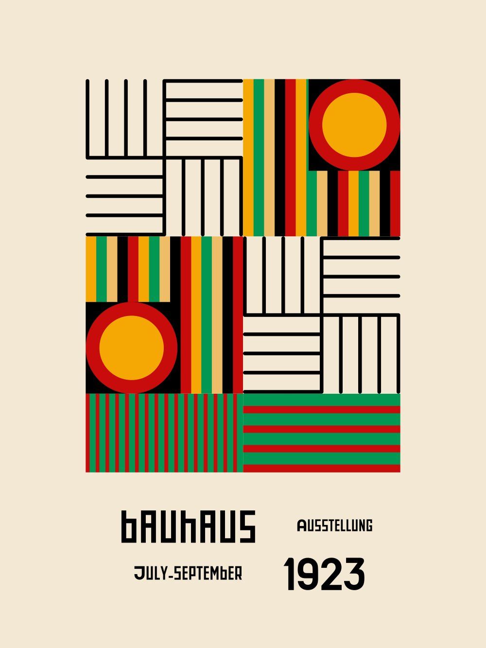 Konten Poster Bauhaus Collection Rasio 3 4