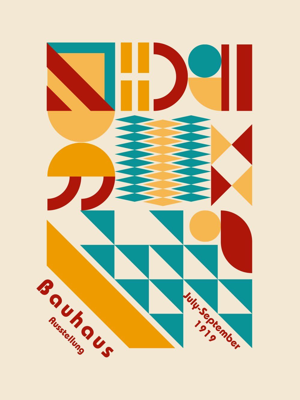 Konten Poster Bauhaus Collection Rasio 3 4
