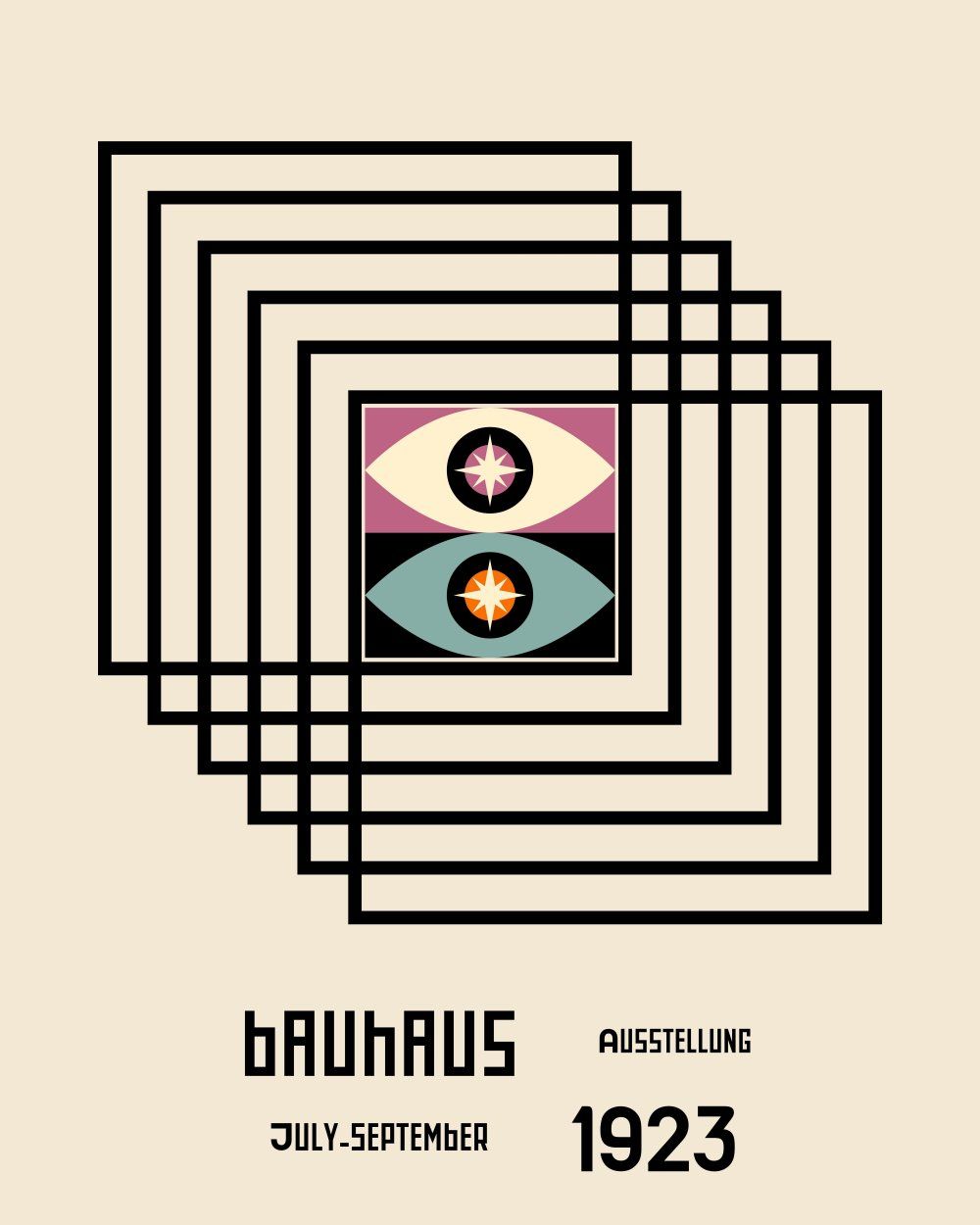 Konten Poster Bauhaus Collection Rasio 4 5