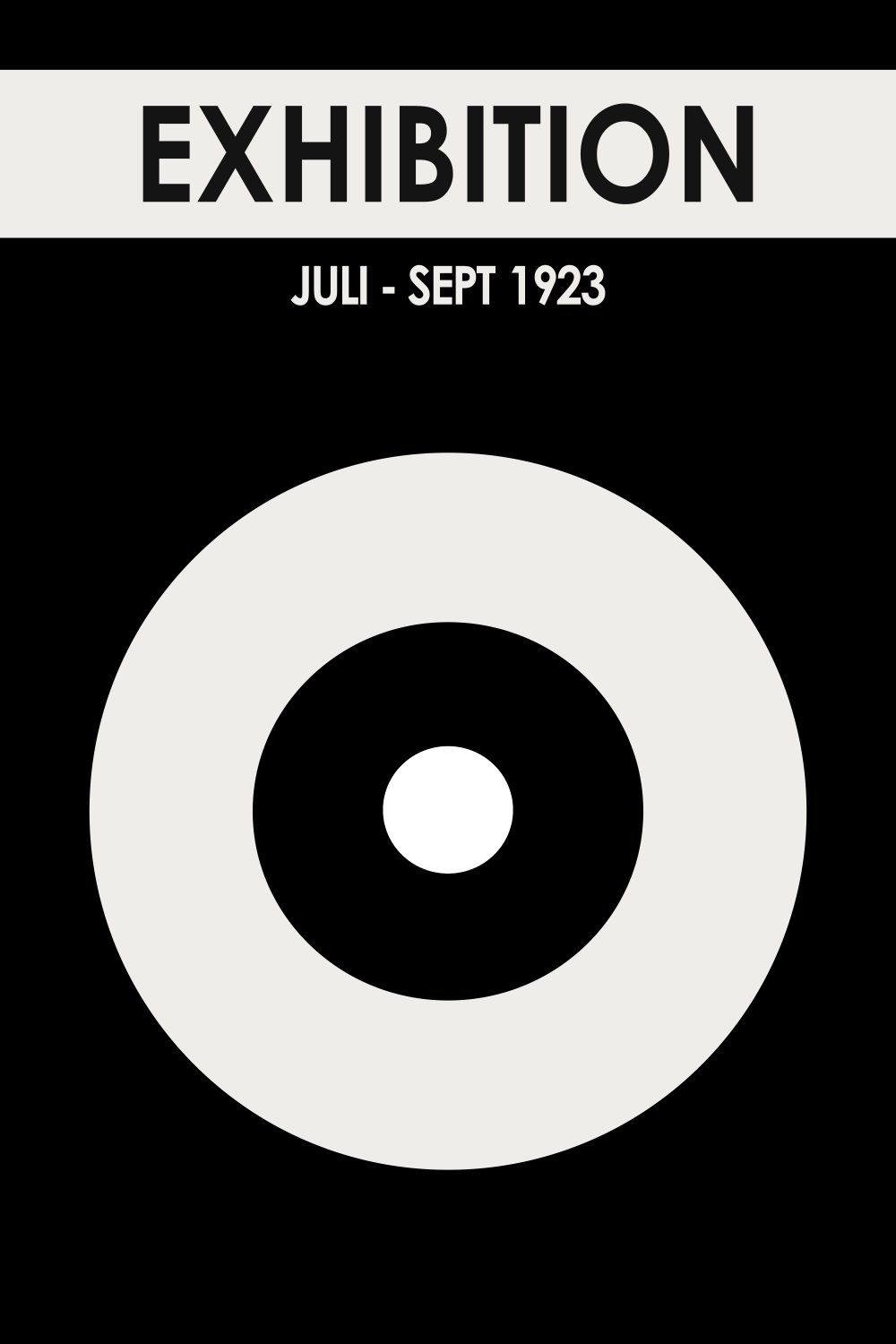 Konten Poster Eksposis Bauhaus