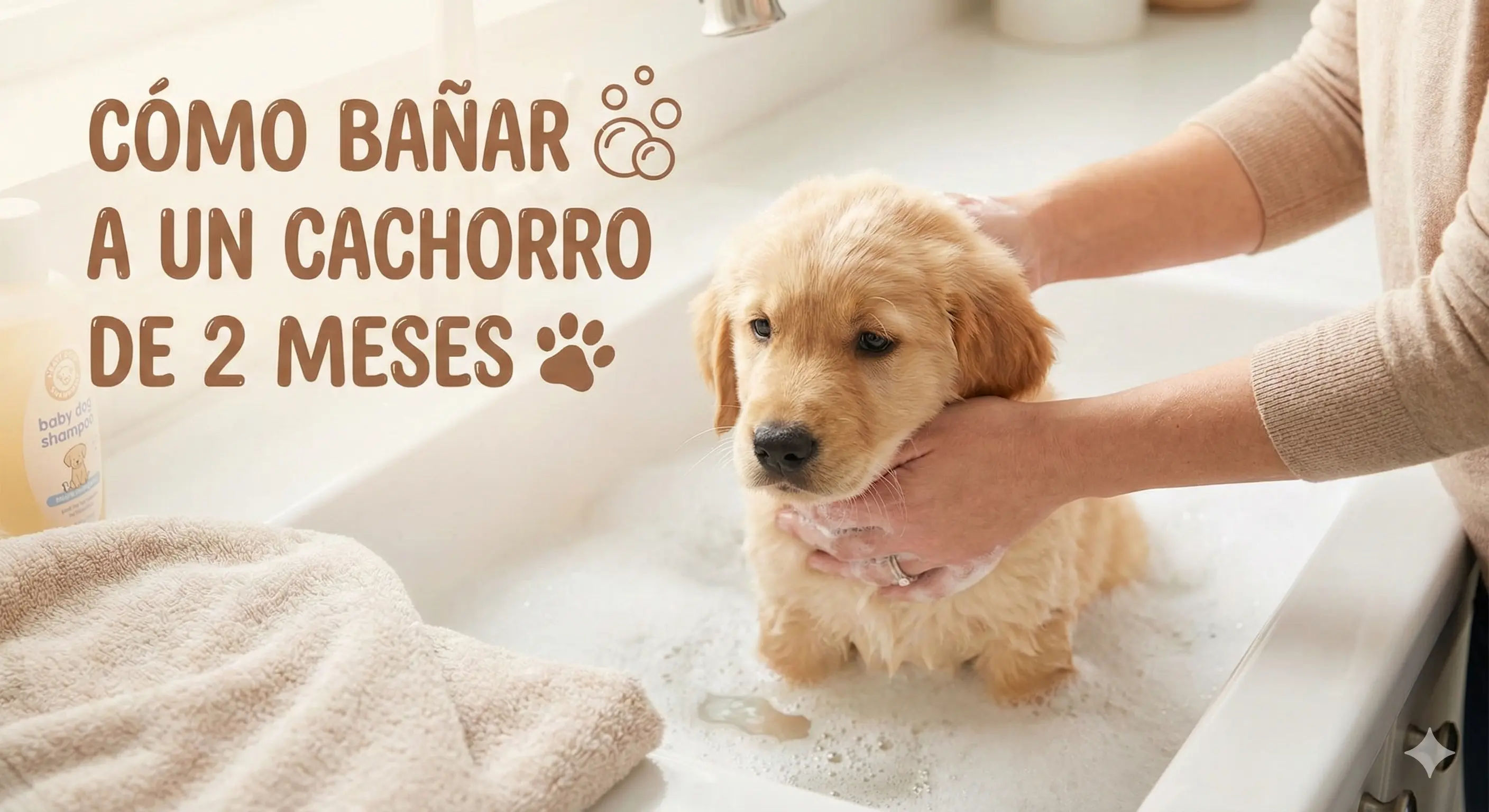 Cómo bañar a un cachorro de 2 meses: Guía paso a paso