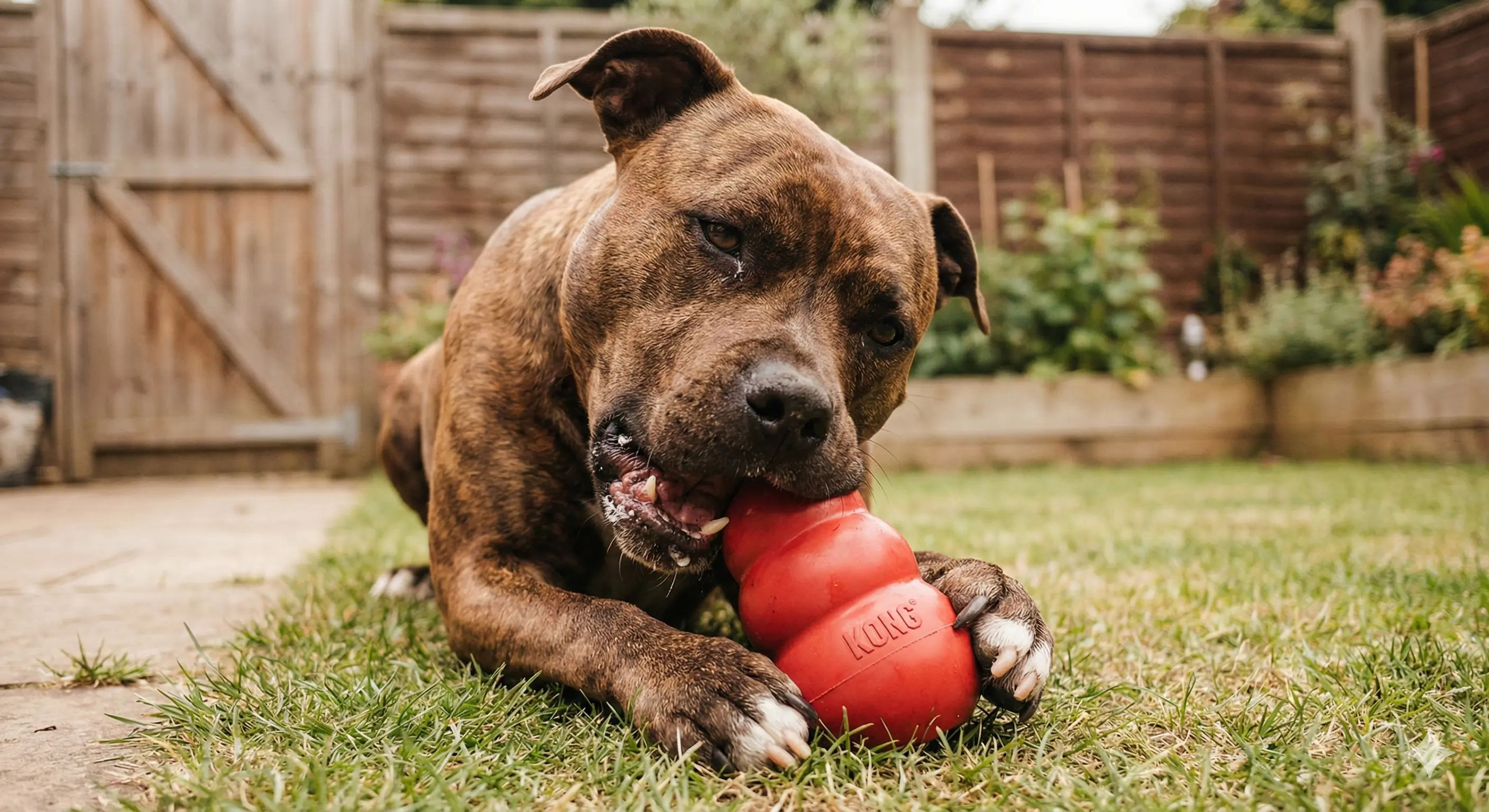El juguete favorito de Eren y Kira: La pelota KONG negra para perros que muerden mucho