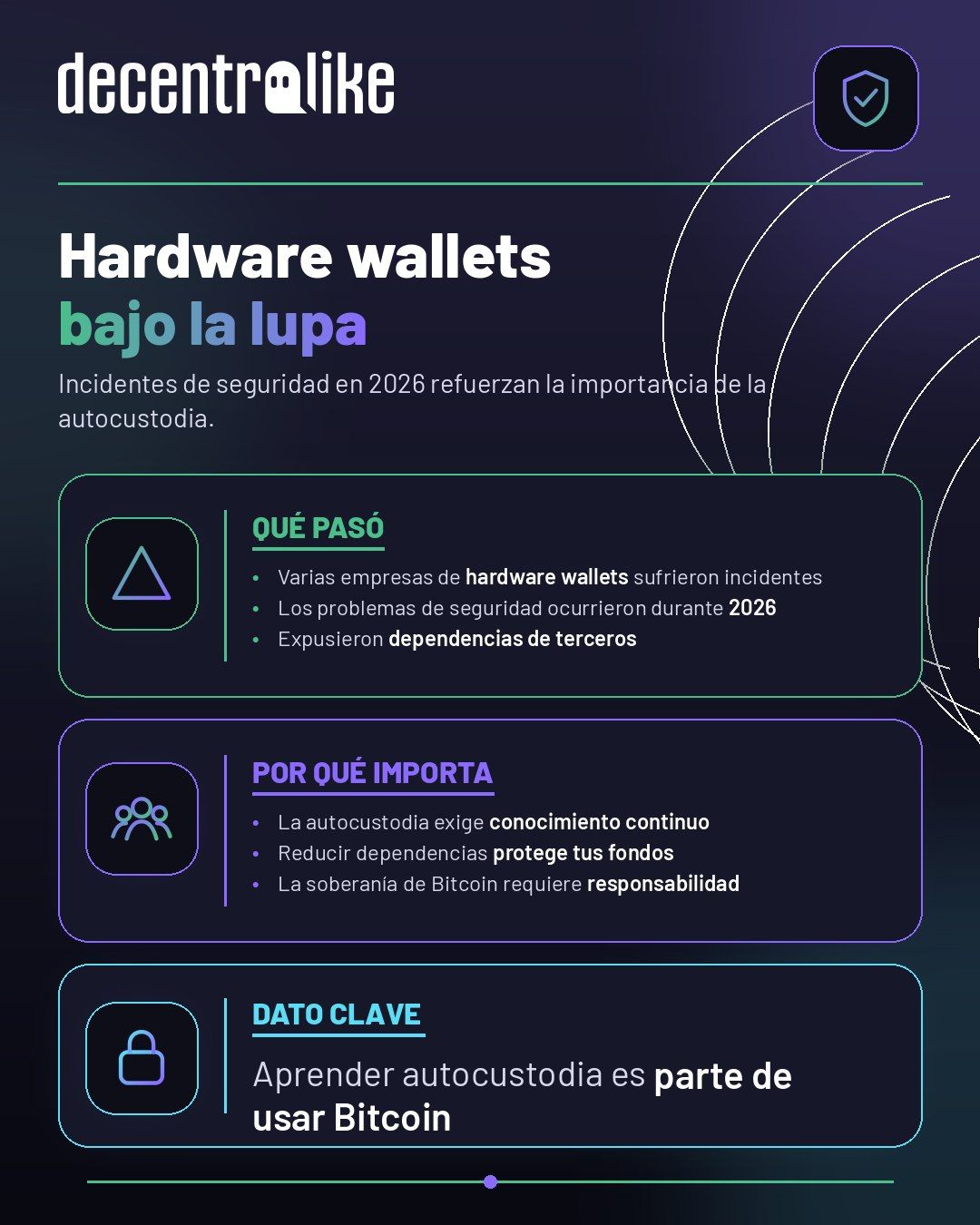 Incidentes en hardware wallets refuerzan la necesidad de aprender autocustodia