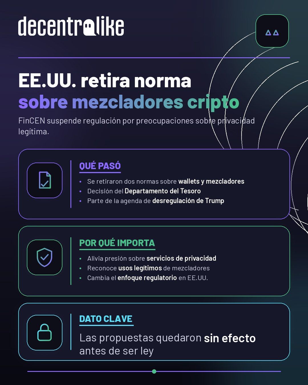 EE.UU. retira norma sobre mezcladores cripto