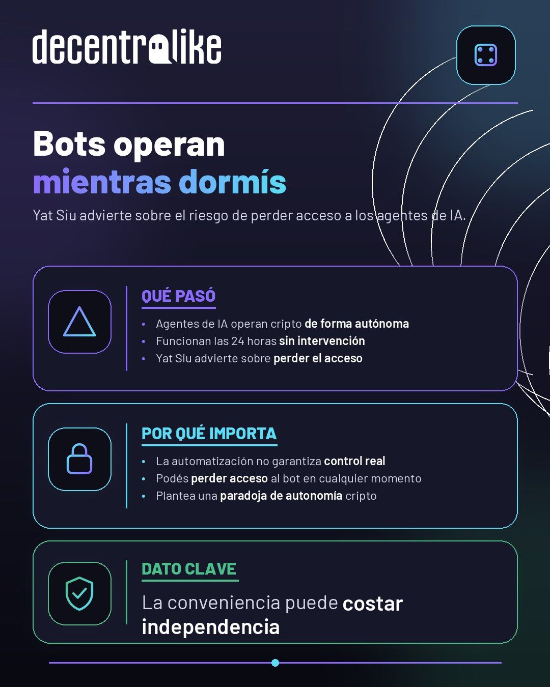 Yat Siu advierte sobre el riesgo de los agentes de IA que operan cripto