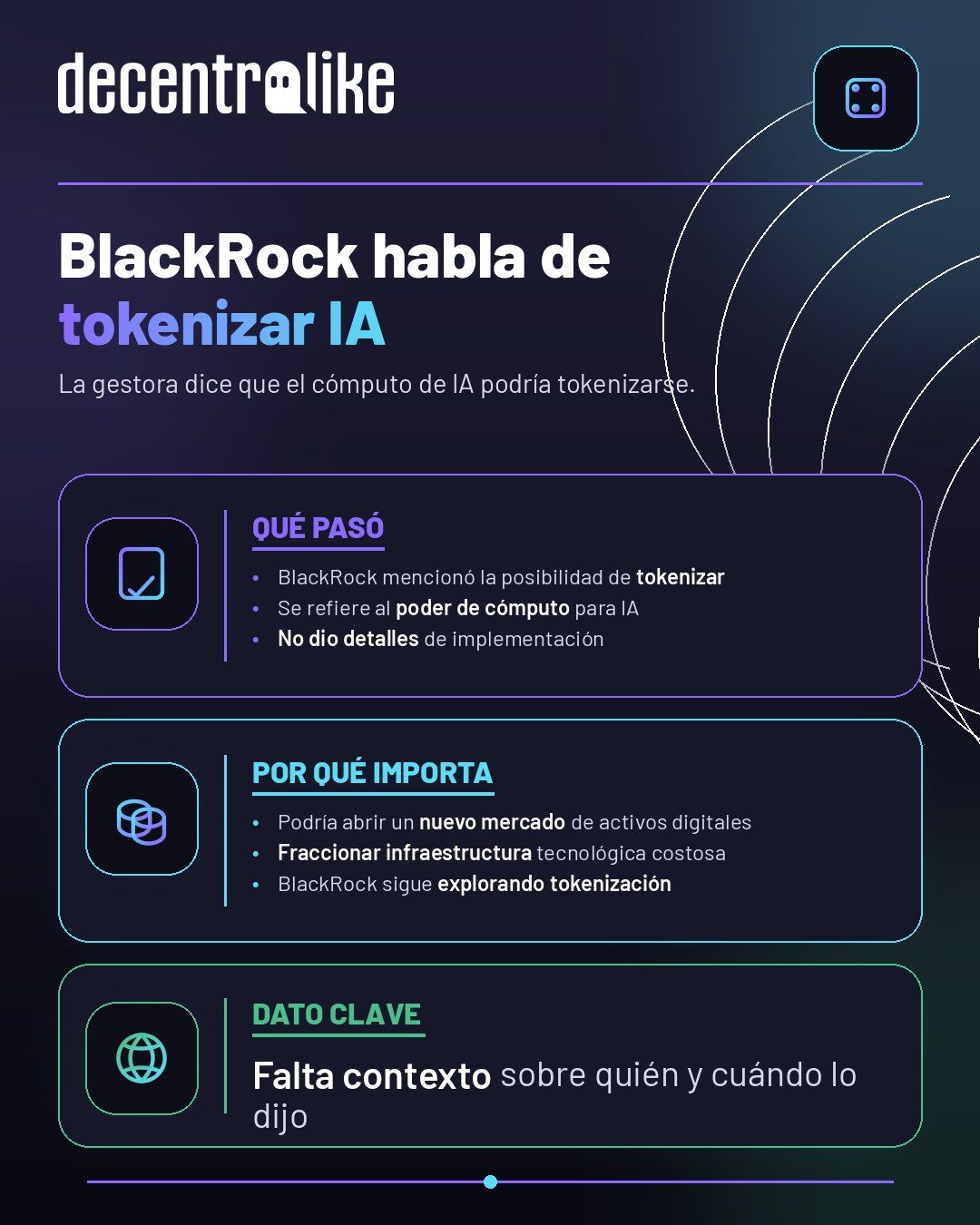 BlackRock habla de tokenizar cómputo de IA
