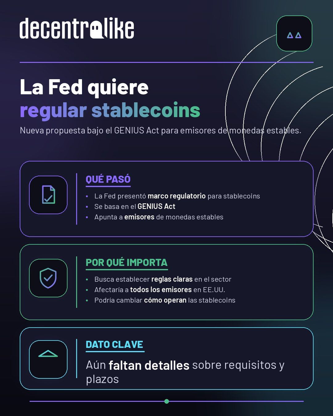 La Fed propone regular stablecoins bajo el GENIUS Act