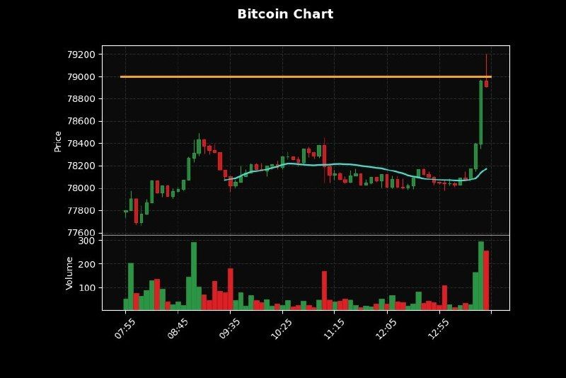 Bitcoin sube fuerte y toca los 79.000