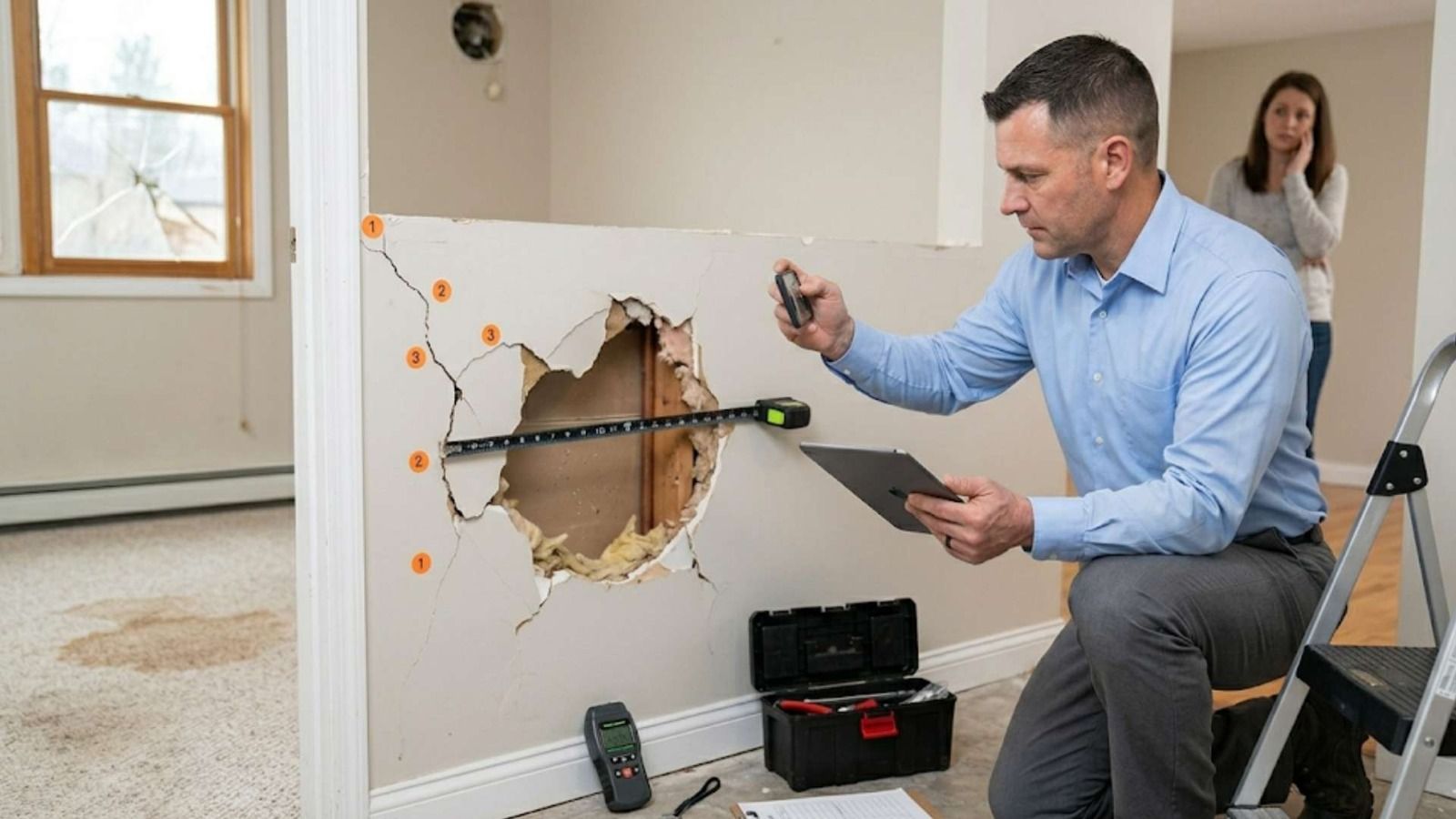 Water Damage In Apartment From Neighbor in Cumming, GA