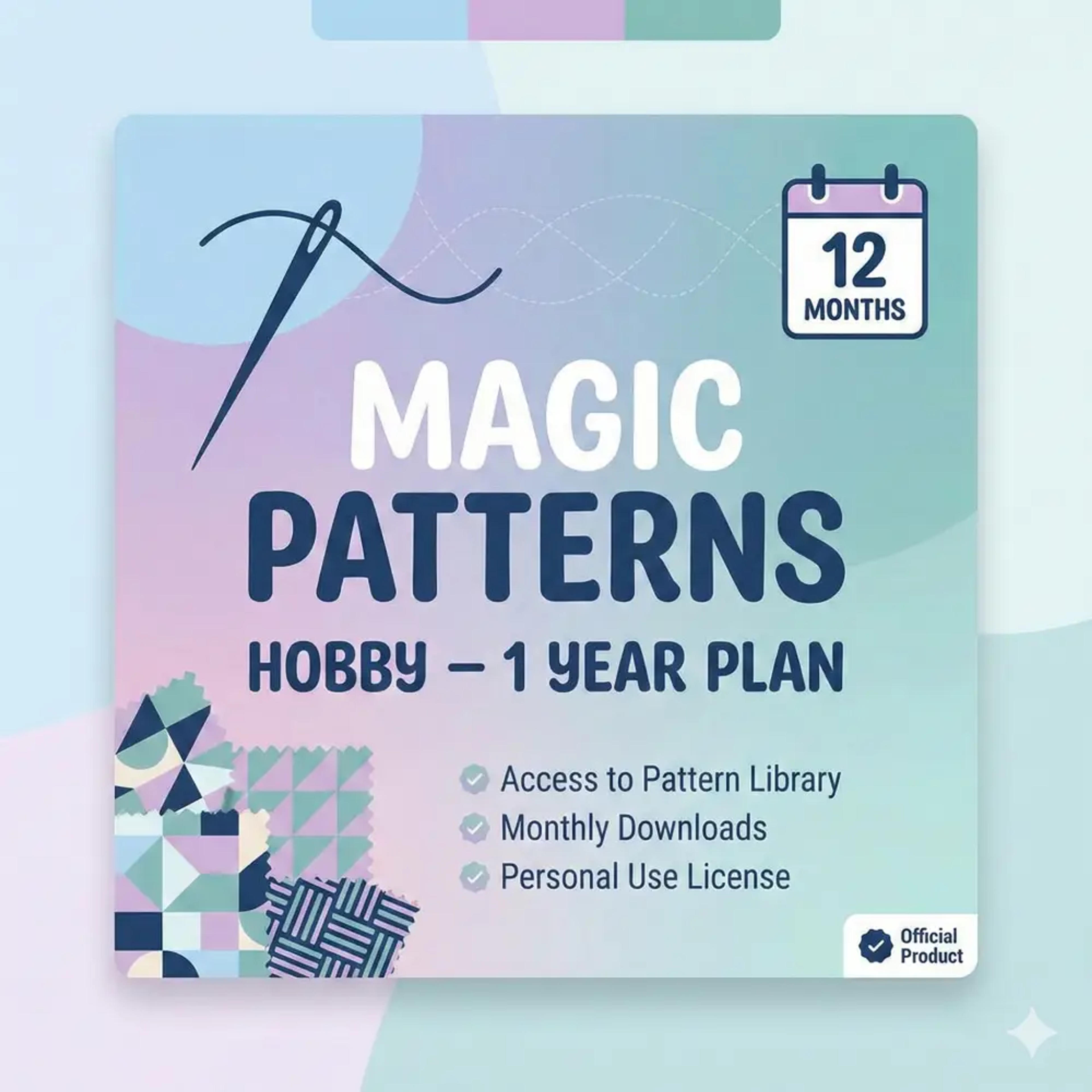 Magic Patterns Hobby 1 year (WhatsApp Us for Current Price)