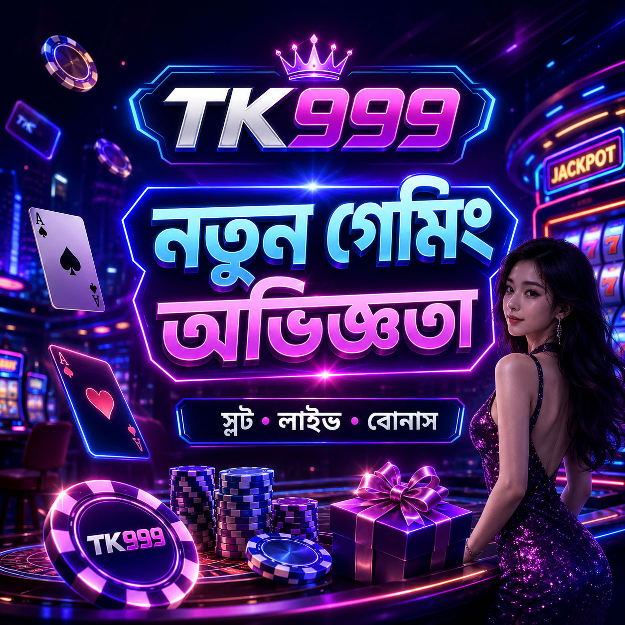 TK999 - Fast Withdrawal Slot Games and Cricket Betting App with Seamless bKash Payment