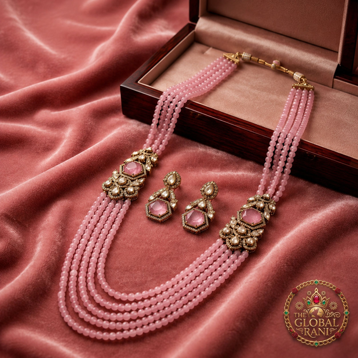 Maharani Manika Gulabi Set thumbnail