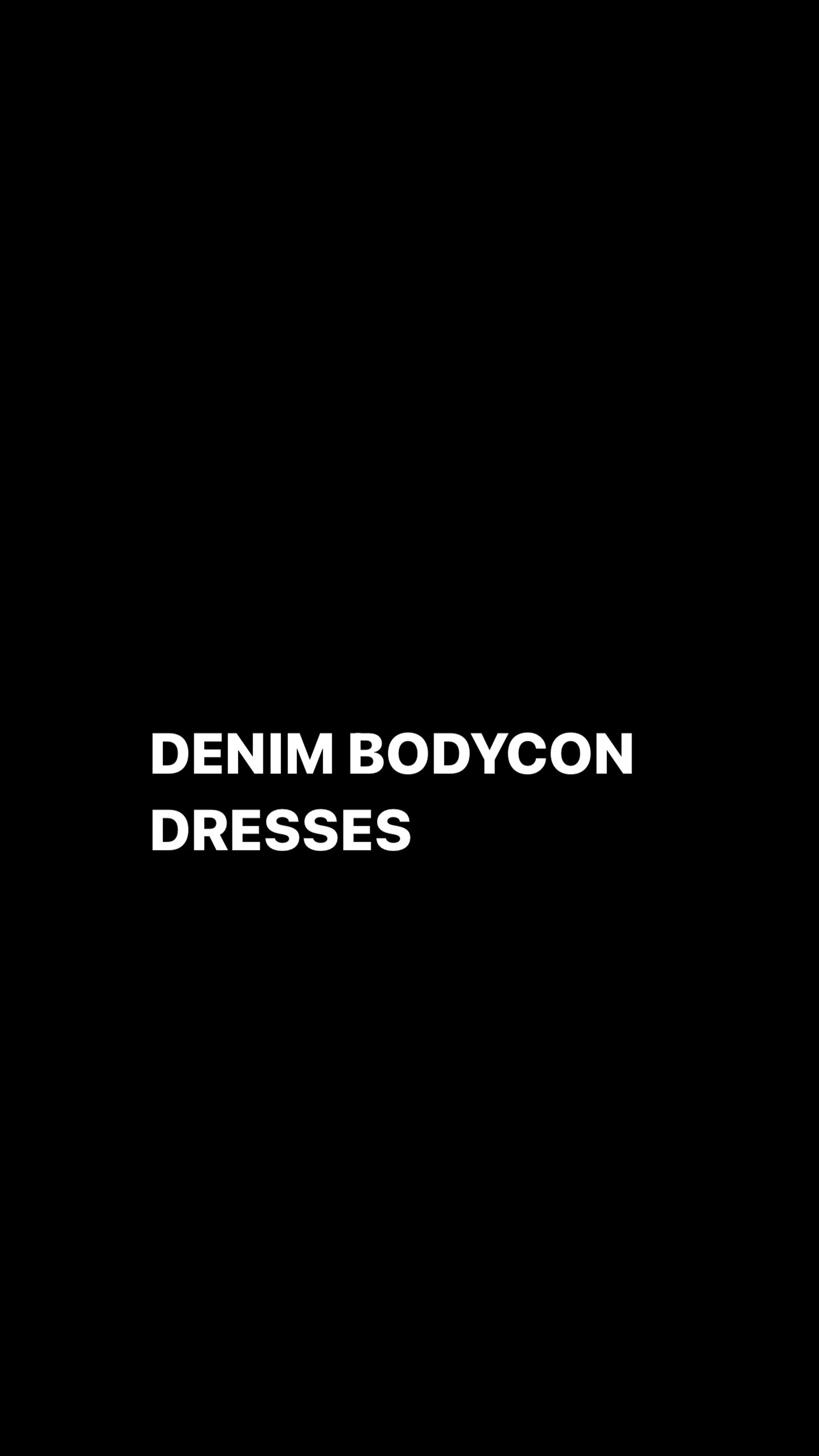 DENIM BODYCON DRESS