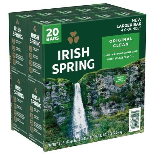 Irish Spring Deodorant soap x20 Image