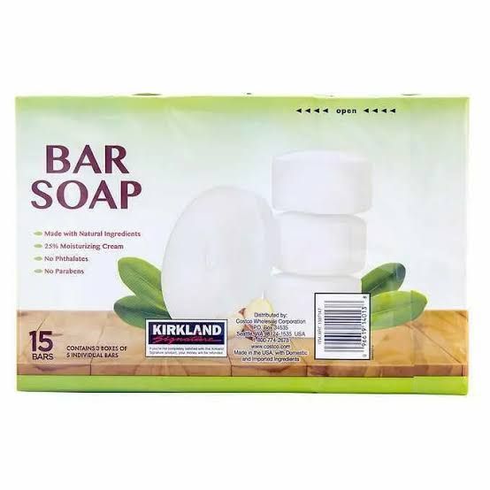 Kirkland Signature Bar Soap with Shea Butter, 15 Bars Image