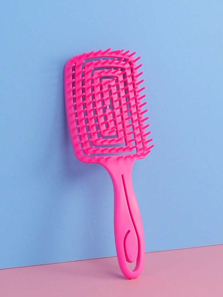 Hollow Out Detangling and Scalp Massage brush (Rectangle) Image