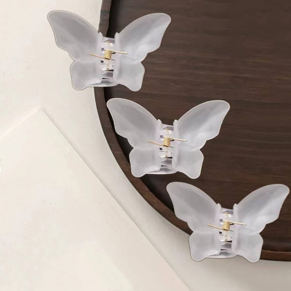 Frosted Butterfly hairclip Image