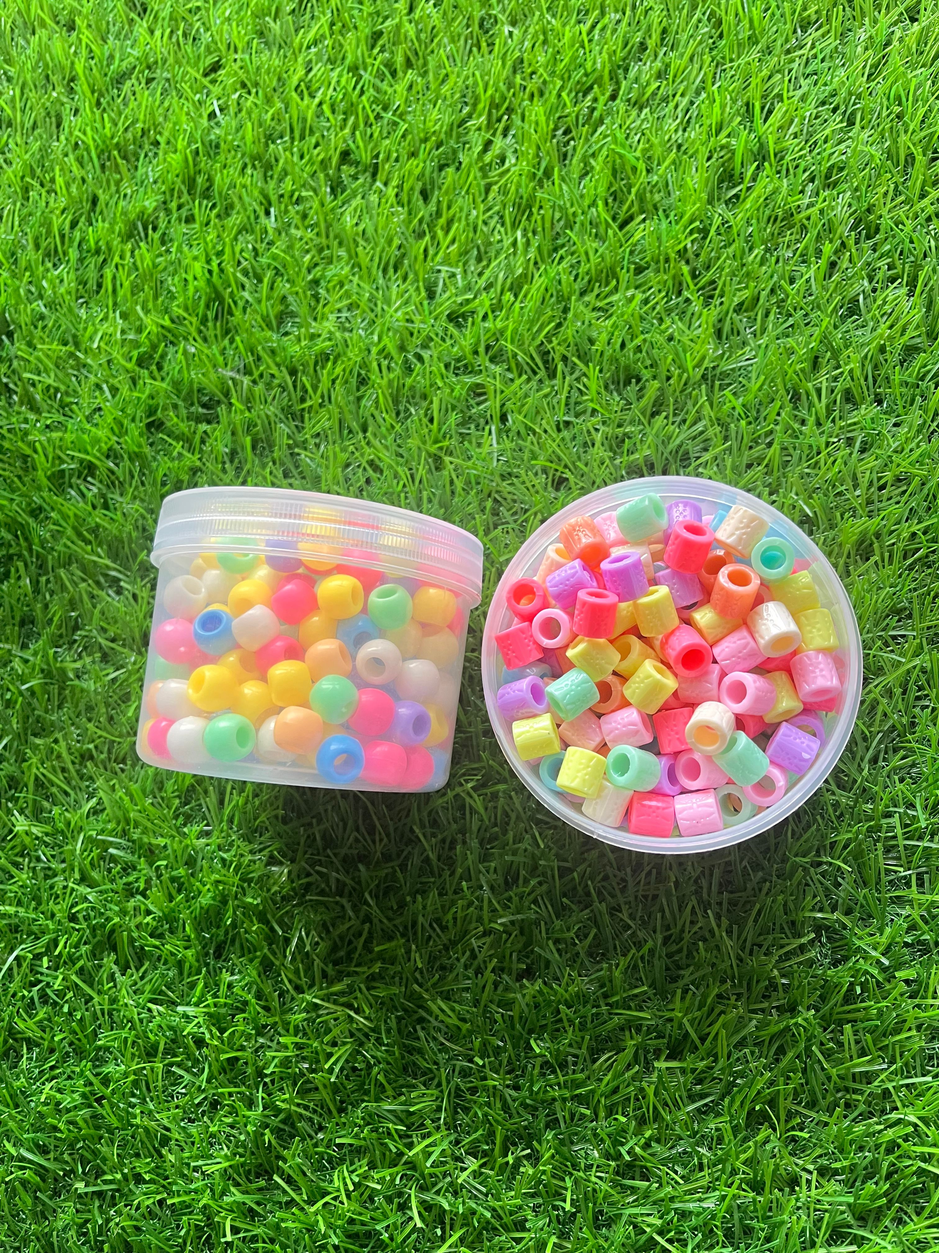 Mixed Pastel Color Candy hair beads Image