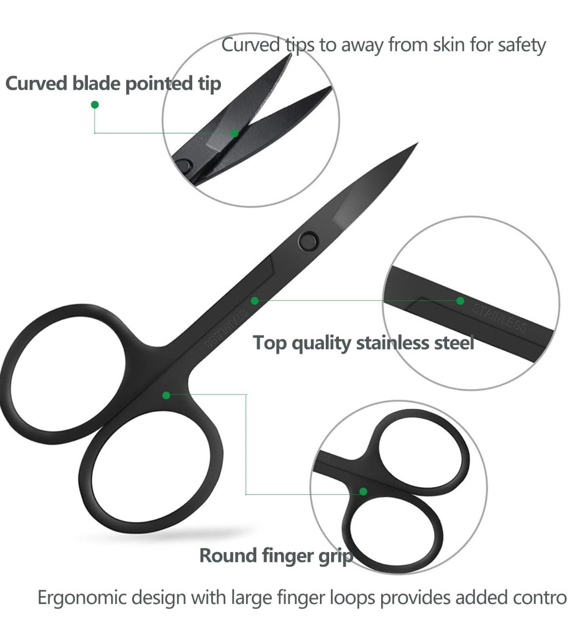 Tweezer set with trimming scissors and eyebrow razor Image