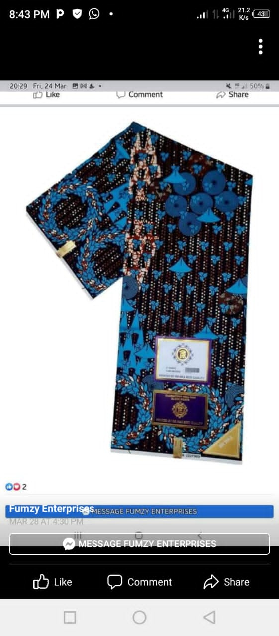 Small branded Ankara print Image