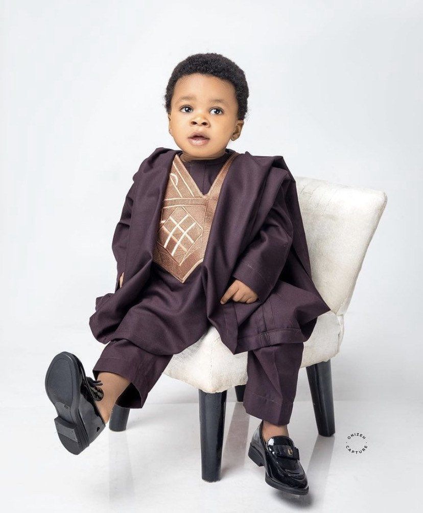 African Agbada dress for kids, African kids Clothing, African, Clothing Image