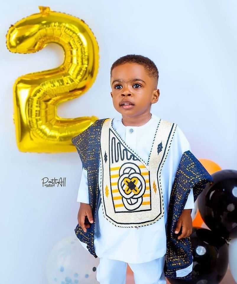 African Agbada dress for kids, African kids Clothing, African, Clothing Image