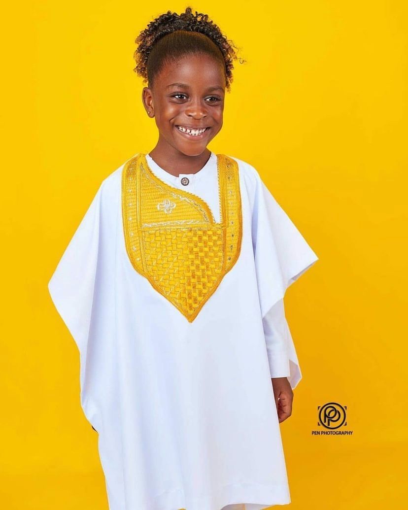 African Agbada dress for kids, African kids Clothing, African, Clothing Image