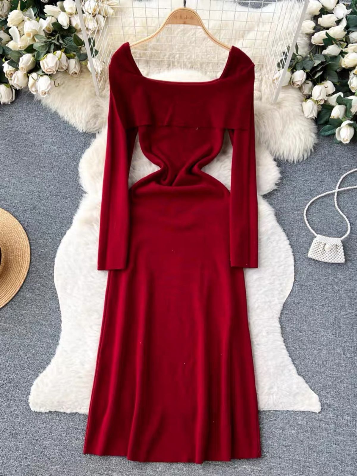 Oooh so comfy knitted dress BBZZ2149 image