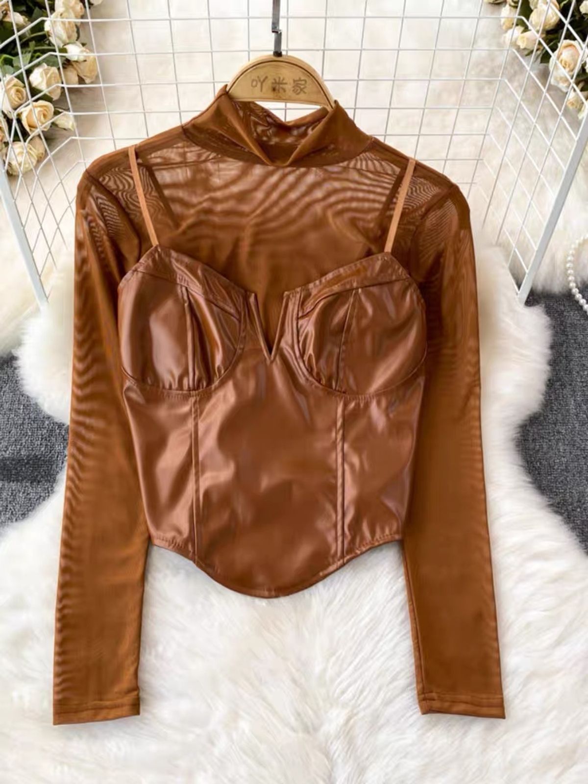 Set you free leather top TZZ1869 image