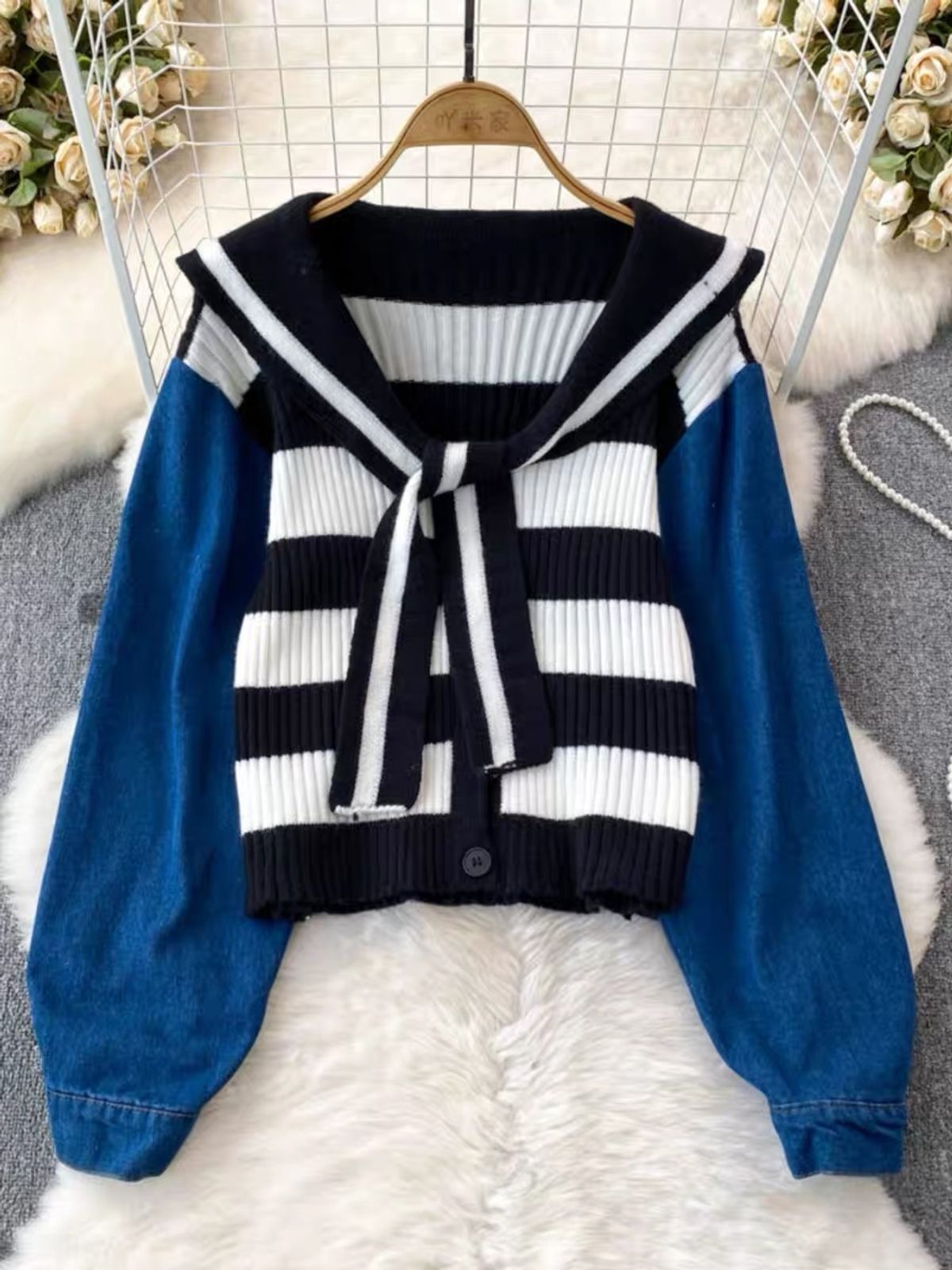 Sailor babe denim sweatshirt SSZZ832 image