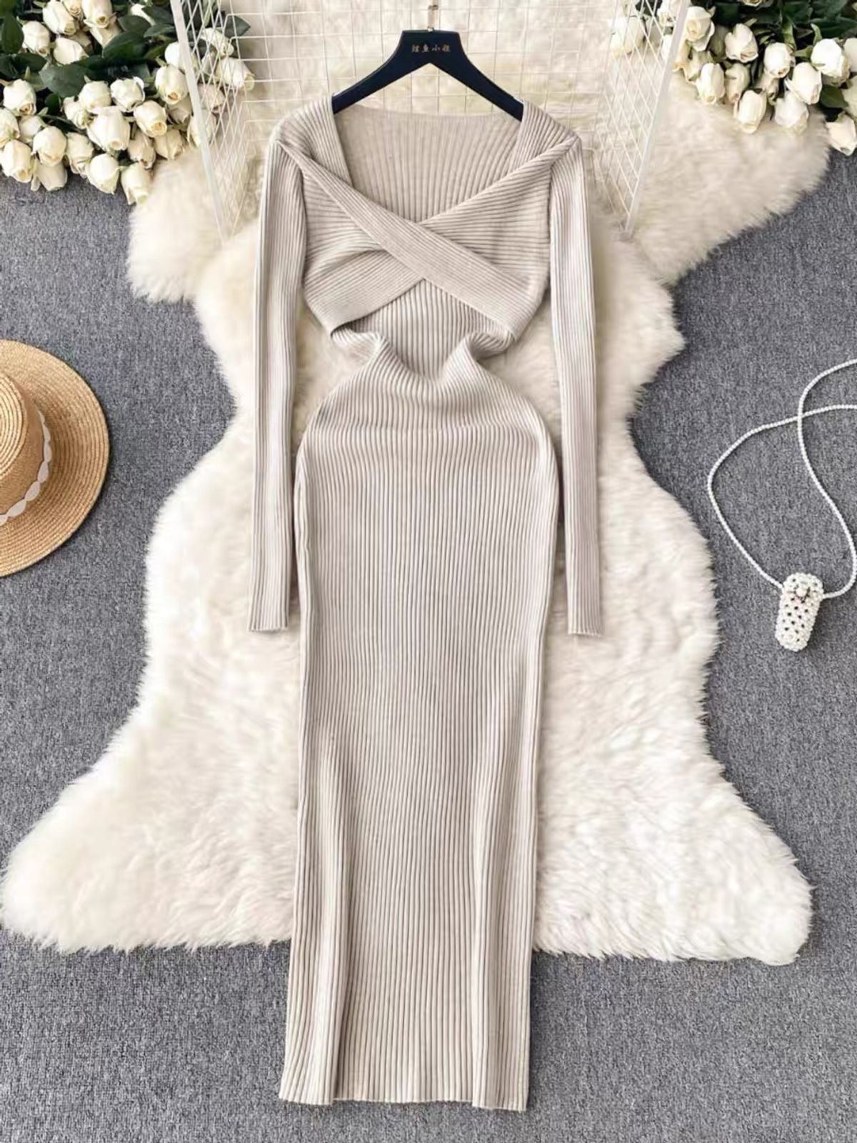 Frosted nights knitted dress BBZZ3078 image