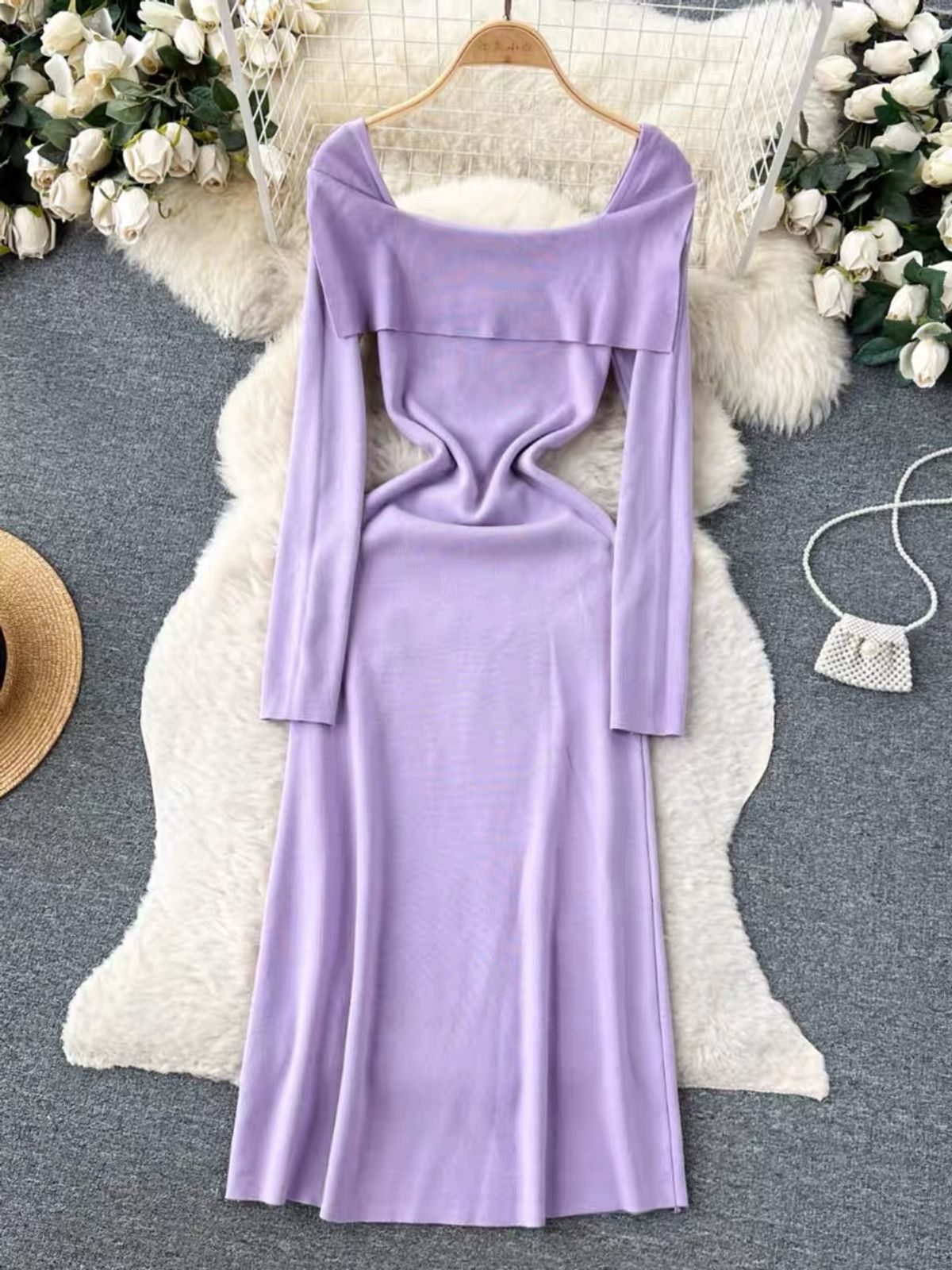 Oooh so comfy knitted dress BBZZ2149 image