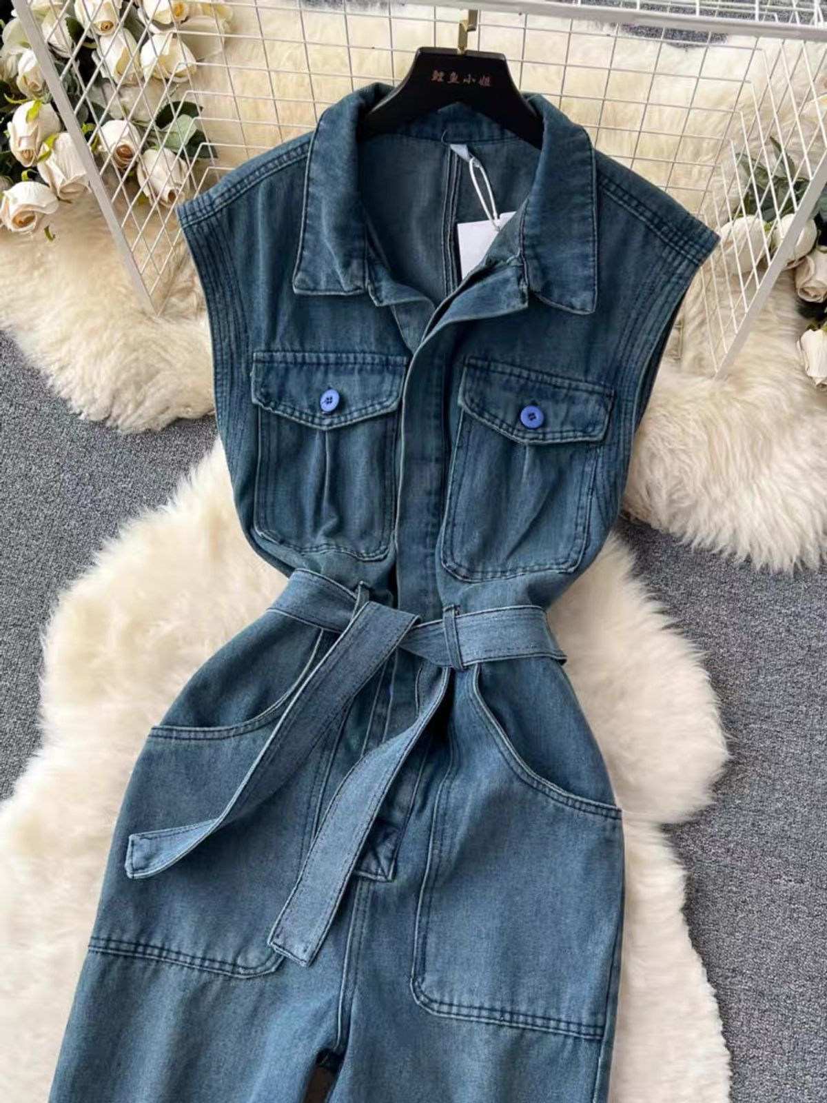 Party in the hills denimjumpsuit JRZZ656 image