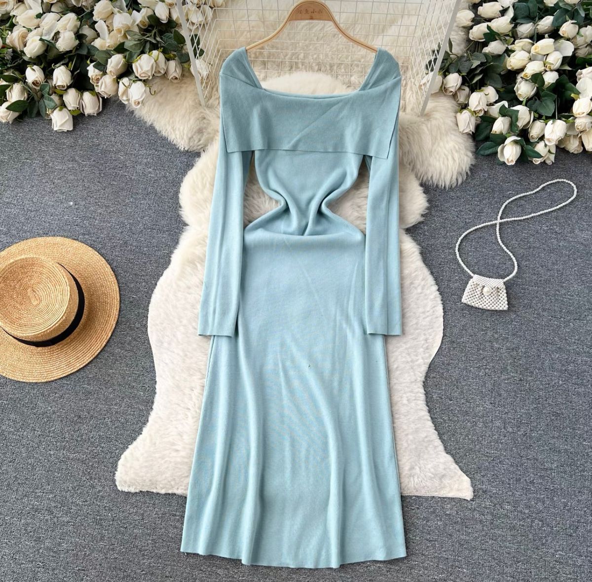 Oooh so comfy knitted dress BBZZ2149 image