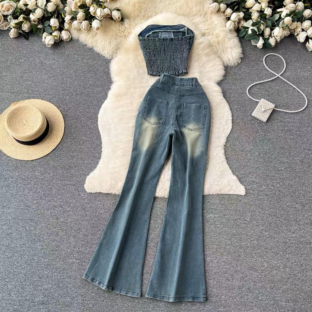 Raina denim set TPZZ1760 image