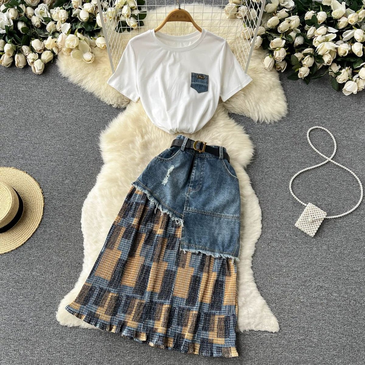 Top trend denim set TPZZ930 image