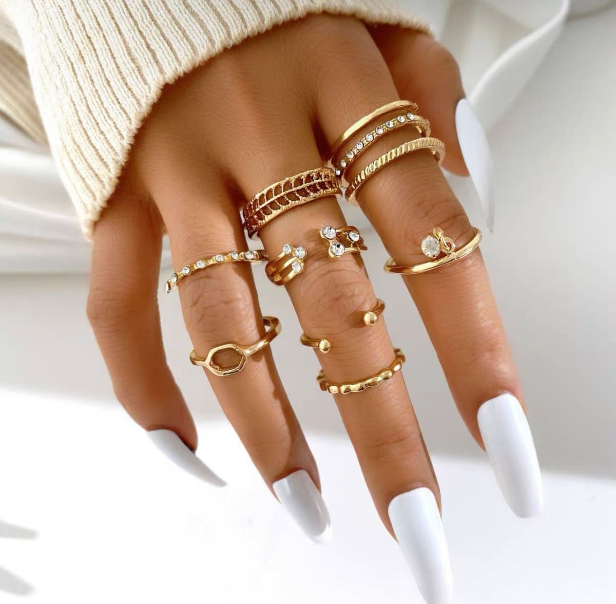 Luxury babe knuckle rings AZZ605 image