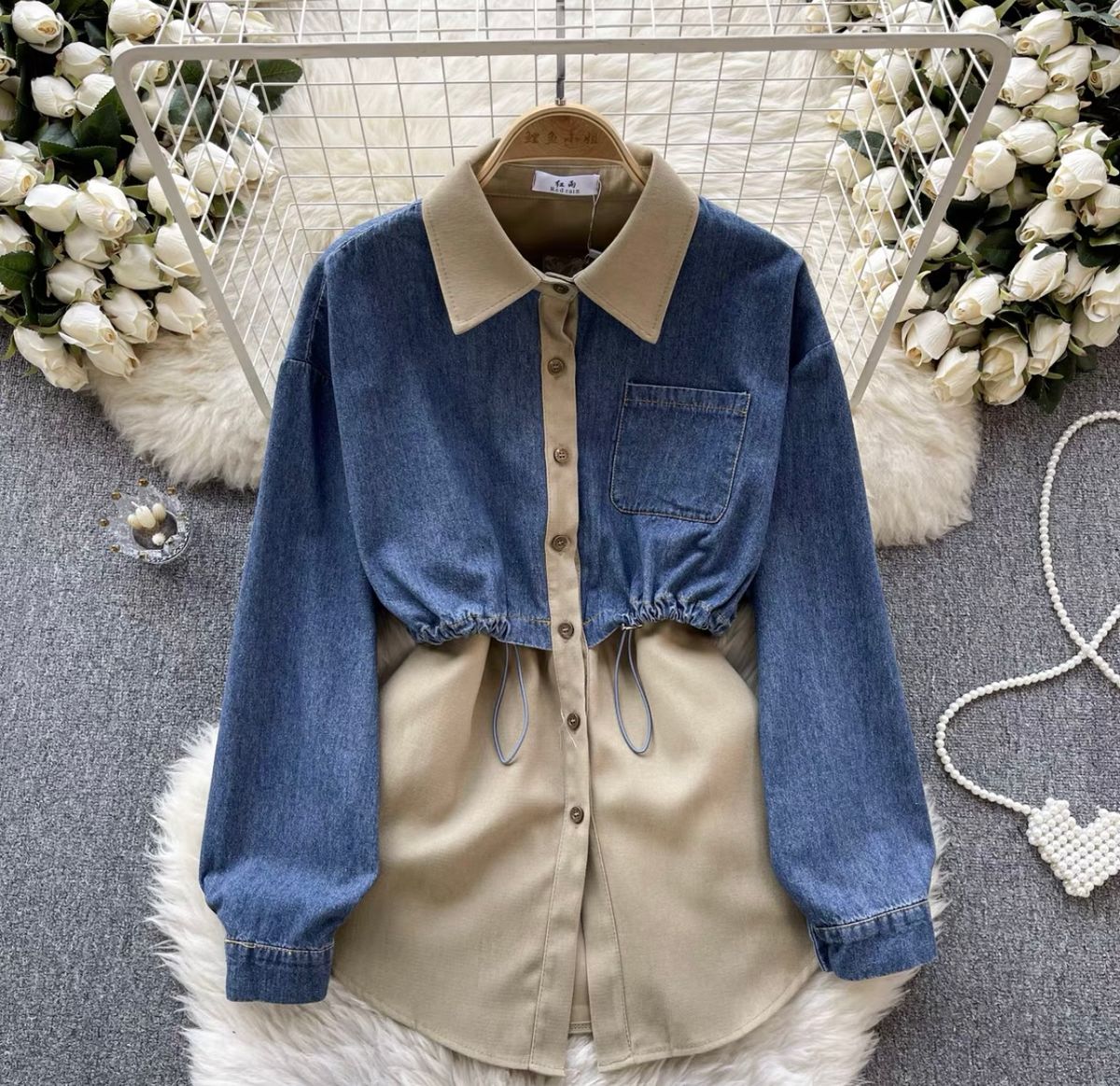 Out with my BFF denim shirt dress SDZZ942 image